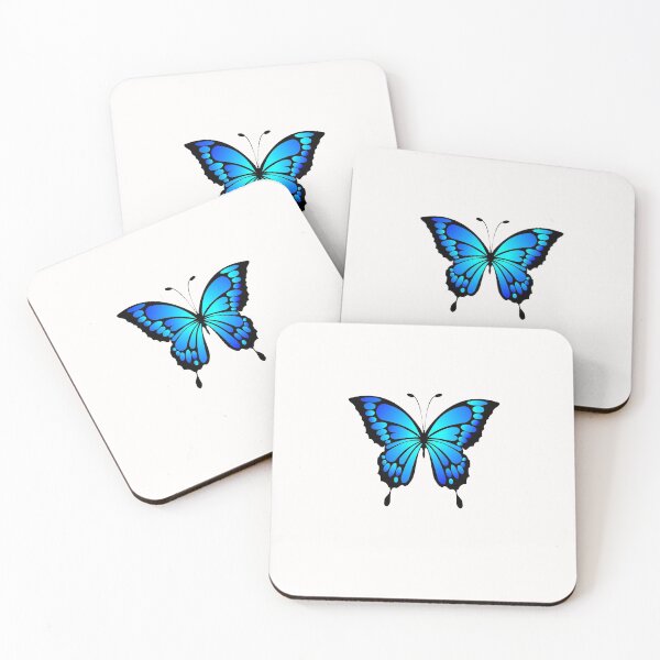 Item preview, Blue Swallowtail butterfly cartoon designed and sold by OneTimeEngineer.
