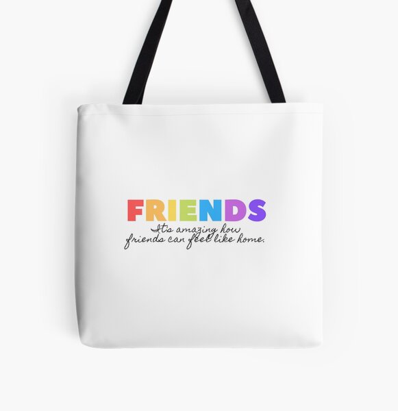 Best Graduation/Birthday/Christmas Gifts Ideas Ihopes Friends Quotes Reusable Tote Bag Friends TV Show 100% Natural Cotton Tote Bag School Bag Friendship Gifts for Friends Fan/Women/Men 