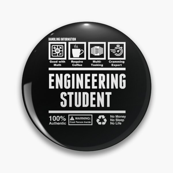 Item preview, College Student of Engineering designed and sold by TheTeeSupplyCo.