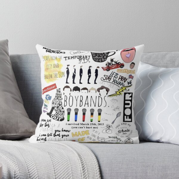 One Direction 1D Decorative Pillow - Double Hearts