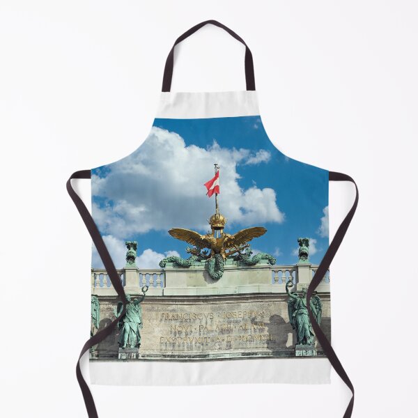 Item preview, emblem with golden eagles and austrian flag at the top of the building Vienna Austria designed and sold by goceris.