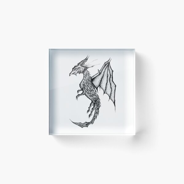Artikelvorschau, Scaled Dragon, Dotwork Dragon Tattoo, detailliertes Design entworfen und verkauft von VasilisLam.