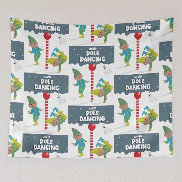 Item preview, North 'Pole Dancing' Elves designed and sold by VicEllisArt.