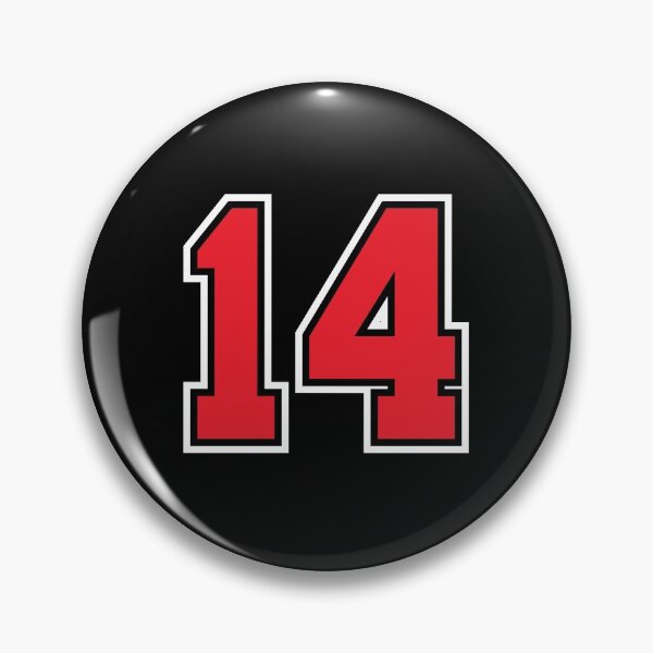 Item preview, 14 Black Red fourteen Number Jersey designed and sold by infrontofyou.