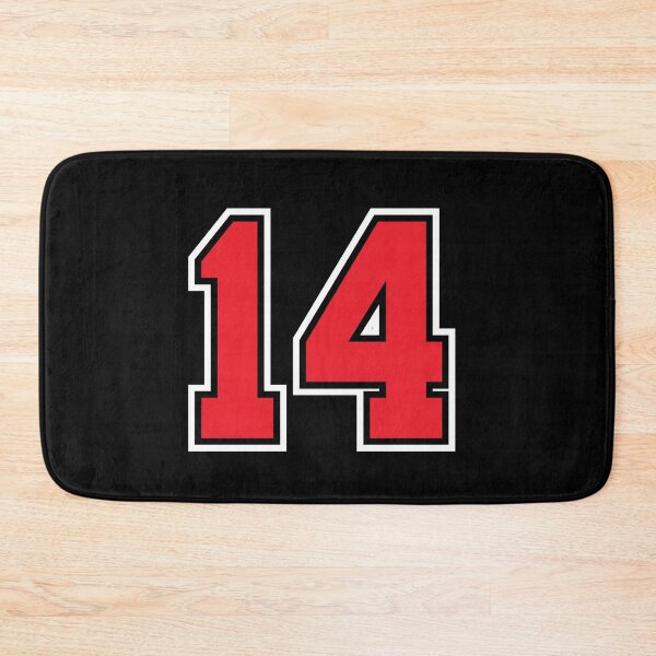 Item preview, 14 Black Red fourteen Number Jersey designed and sold by infrontofyou.