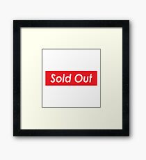 Sold Out Framed Print