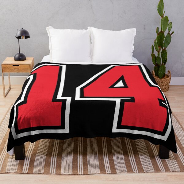 Item preview, 14 Black Red fourteen Number Jersey designed and sold by infrontofyou.