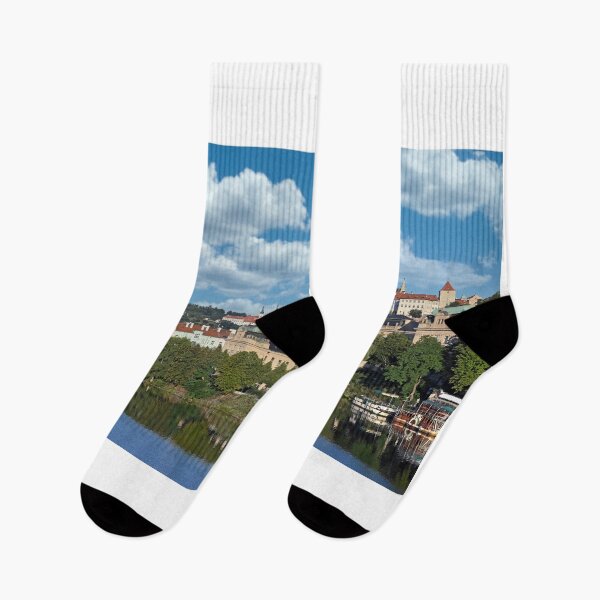 Item preview, Old town and Prague Castle Vltava riverside cityscape Czech republic designed and sold by goceris.