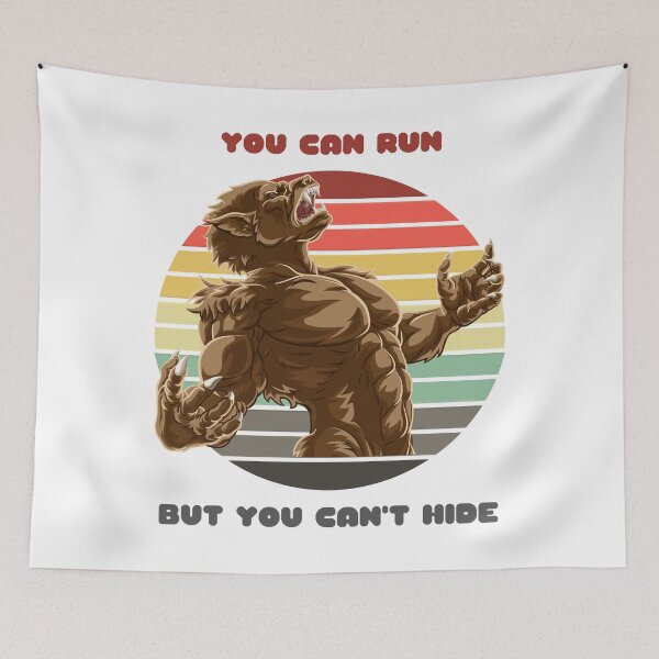 Item preview, Sunset Werewolf / You Can Run But You Can't Hide designed and sold by Nathalie Aynié.