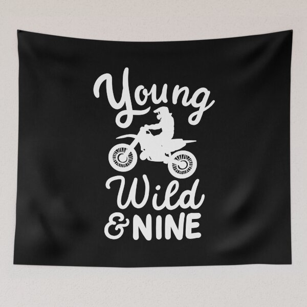Item preview, 9th Birthday Young Wild & Ninth Gift for Turning 9 designed and sold by haselshirt.