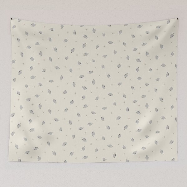 Item preview, planets and stars in greytones designed and sold by rysunki-malunki.
