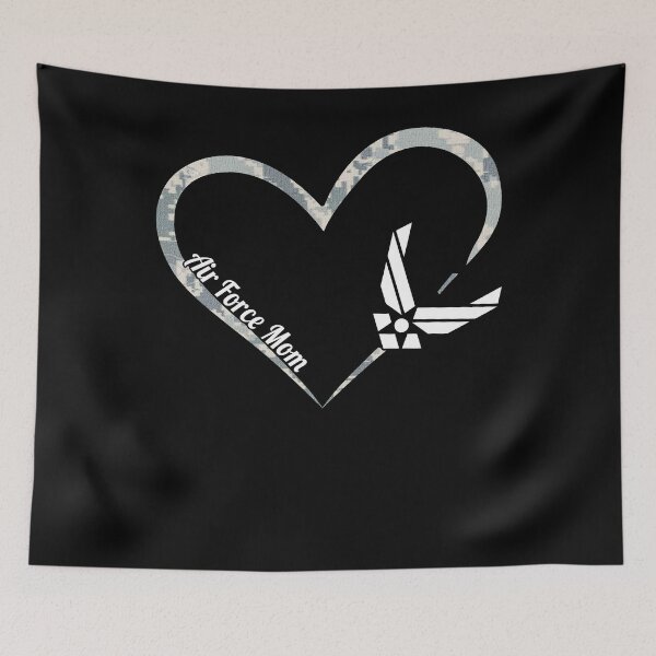 Item preview, Proud Air Force Mom Heart Gift Military Mother Moms of Airmen designed and sold by Simeon	 Dorelus.