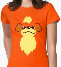 Flat growlithe Women's Fitted T-Shirt