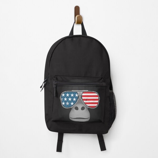 Artikelvorschau, Gorilla mit USA-Brille entworfen und verkauft von Meaningfully.