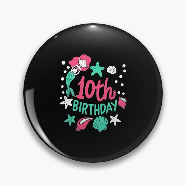 Artikelvorschau, 10. Geburtstag Meerjungfrau Geschenk für Mädchen, die 10 werden entworfen und verkauft von haselshirt.