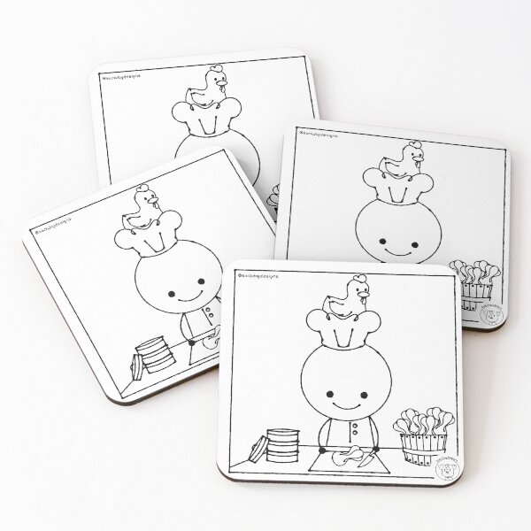 Item preview, Chef Bernardo and Chicken designed and sold by SockDogDesigns.