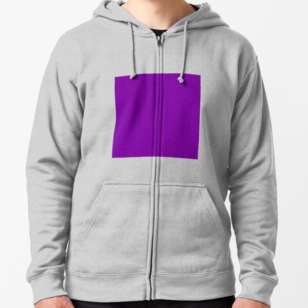 Purple Color Zipped Hoodie