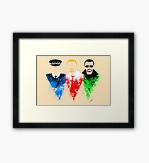 Three Flavours Cornetto Framed Print
