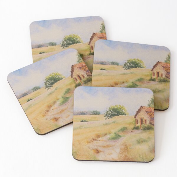 Item preview, A nice spot among golden fields  designed and sold by Elsewatercolors.