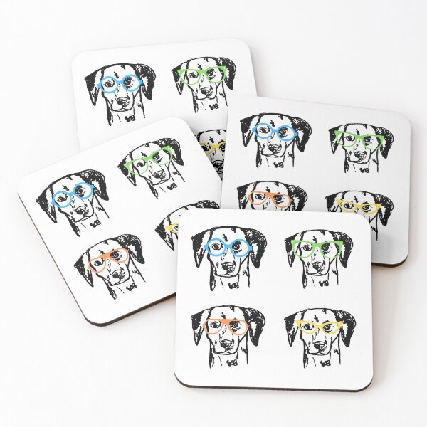 Item preview, Dalmatian with glasses pattern designed and sold by NinaBetterNot.