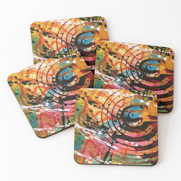 Item preview, Abstract vibrant pattern designed and sold by vintagedenco.