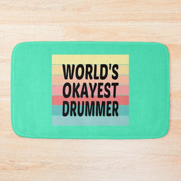 Item preview, World's Okayest Drummer designed and sold by JustGift.
