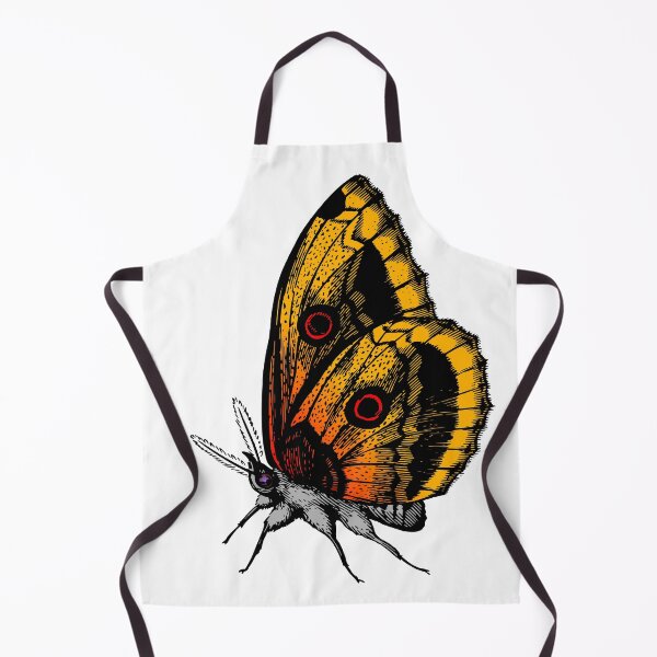 Item preview, Yellow Monarch Butterfly Peacock eye butterfly drawing designed and sold by OneTimeEngineer.