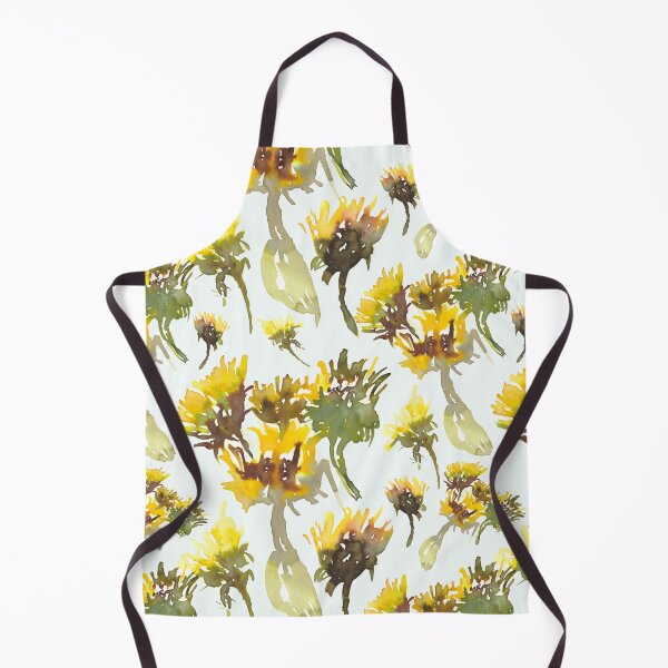 Item preview, Watercolor yellow gerbera artistic pattern design  designed and sold by EarthyPlanty.