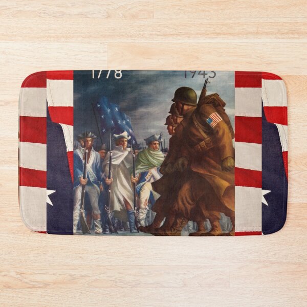 Item preview, Americans will always fight for liberty 1778 1943 vintage illustration designed and sold by conceptDVS.
