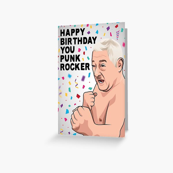 Mr Morris Birthday Card | Friday Night Dinner Birthday Card | Happy Birthday you Pink Rocker Greeting Card