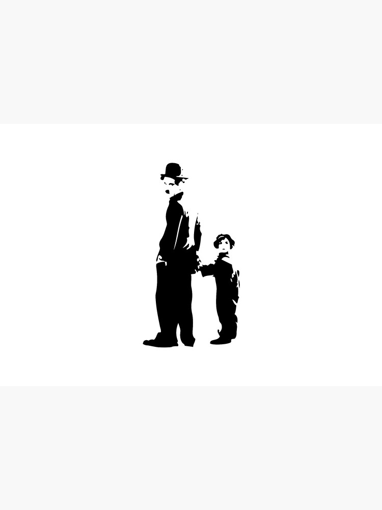 Charlie Chaplin - The Kid 1921 - Obra de arte para la pared, pósters, impresiones, camisetas, bolsos, hombres, mujeres, niños de clothorama
