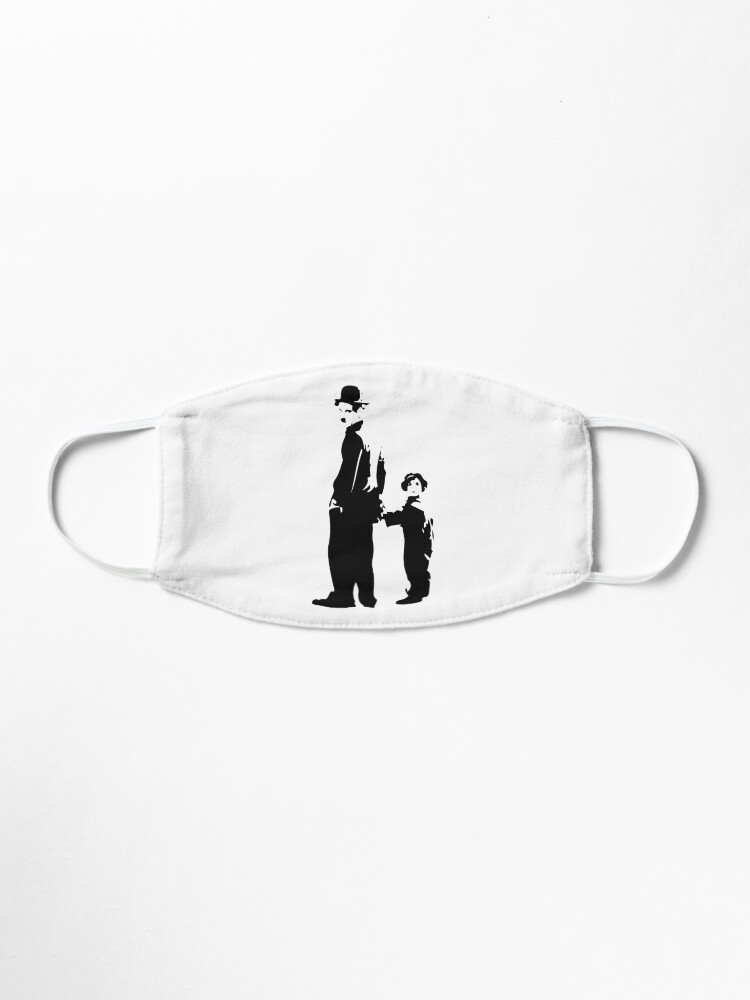 Vista alternativa de Mascarilla Charlie Chaplin - The Kid 1921 - Obra de arte para la pared, pósters, impresiones, camisetas, bolsos, hombres, mujeres, niños