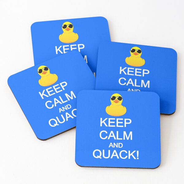 Item preview, Keep calm and quack rubber duck sticker designed and sold by BigTime.