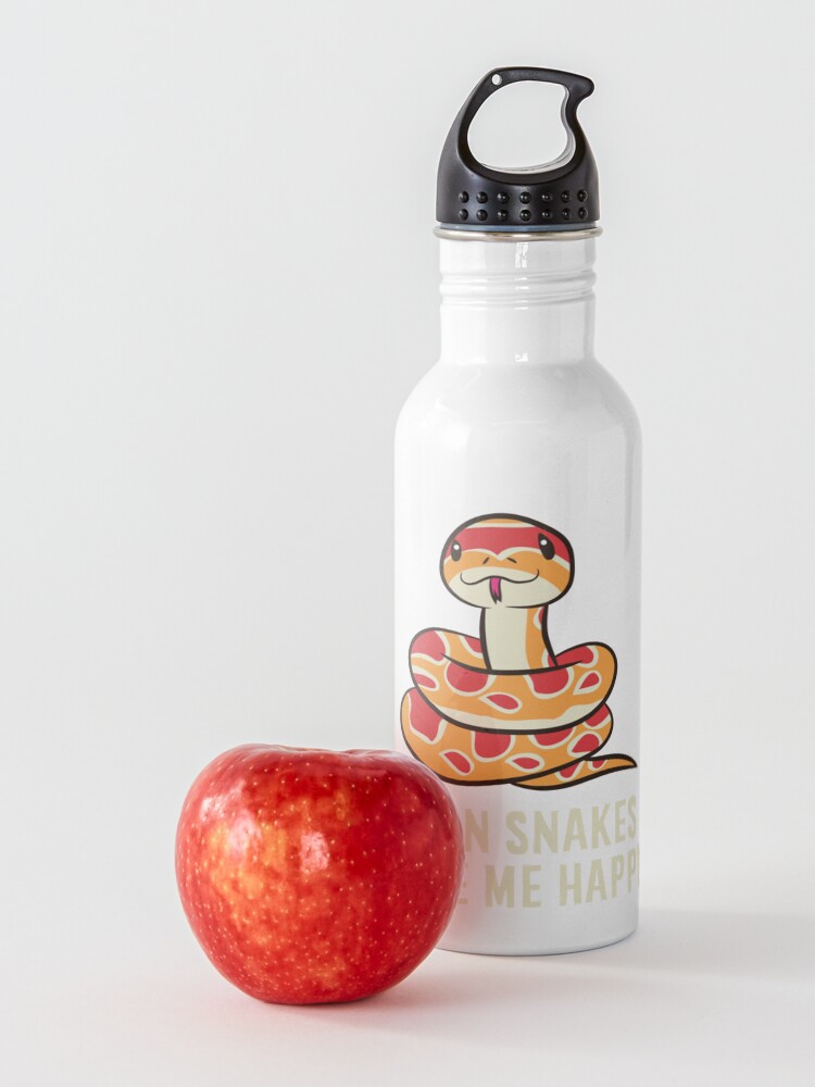 Alternate view of Corn snake - Corn snakes make me happy Water Bottle