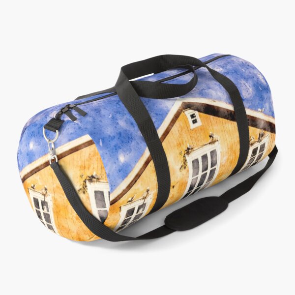Item preview, Blue And Yellow Neighborhood Watercolor designed and sold by lugamor.