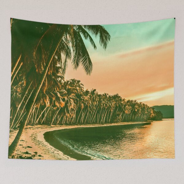 Item preview, Plam trees in beach designed and sold by Pratyasha.