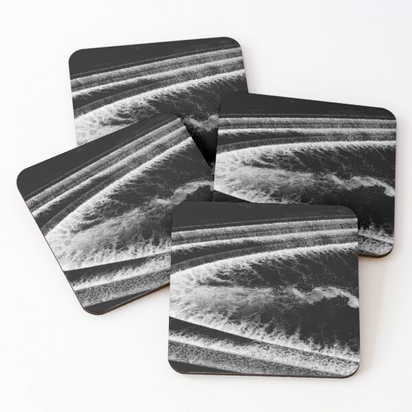 Item preview, Black and White Fountain River Circles and Arches designed and sold by Talia Felix.