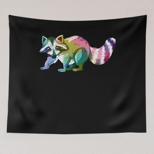 Item preview, Colorful racoon designed and sold by bestshirtdesign.