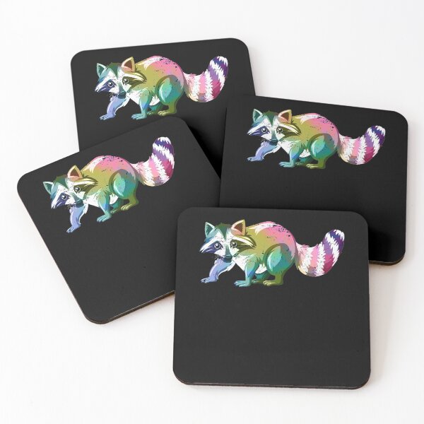 Item preview, Colorful racoon designed and sold by bestshirtdesign.