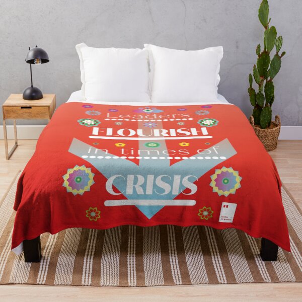 Item preview, Leaders flourish in times of crisis designed and sold by quotesonposters.