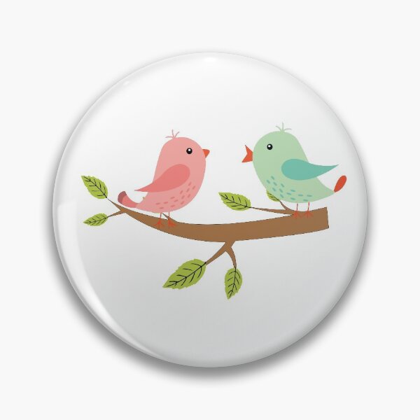 Item preview, Cute birds on a twig designed and sold by PepaAnaRB.