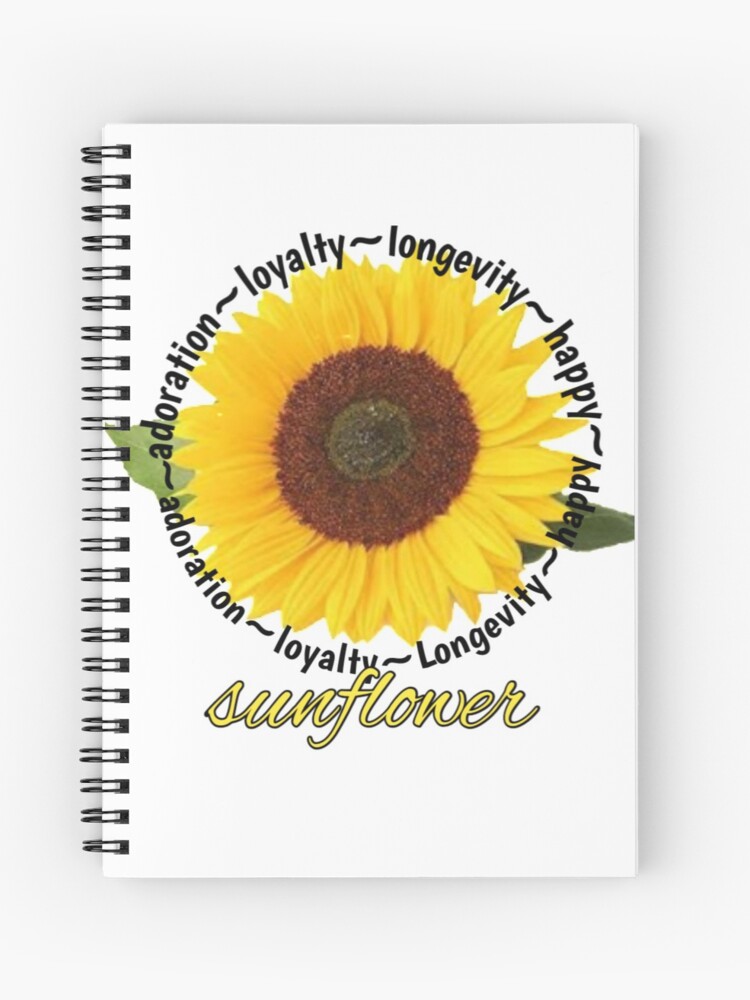 Cuaderno de espiral «Simbolismo del girasol» de laurenflowers | Redbubble