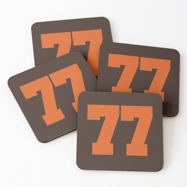 Item preview, 77 Number Cleveland Sports Seventy-Seven Brown Jersey designed and sold by HelloFromAja.