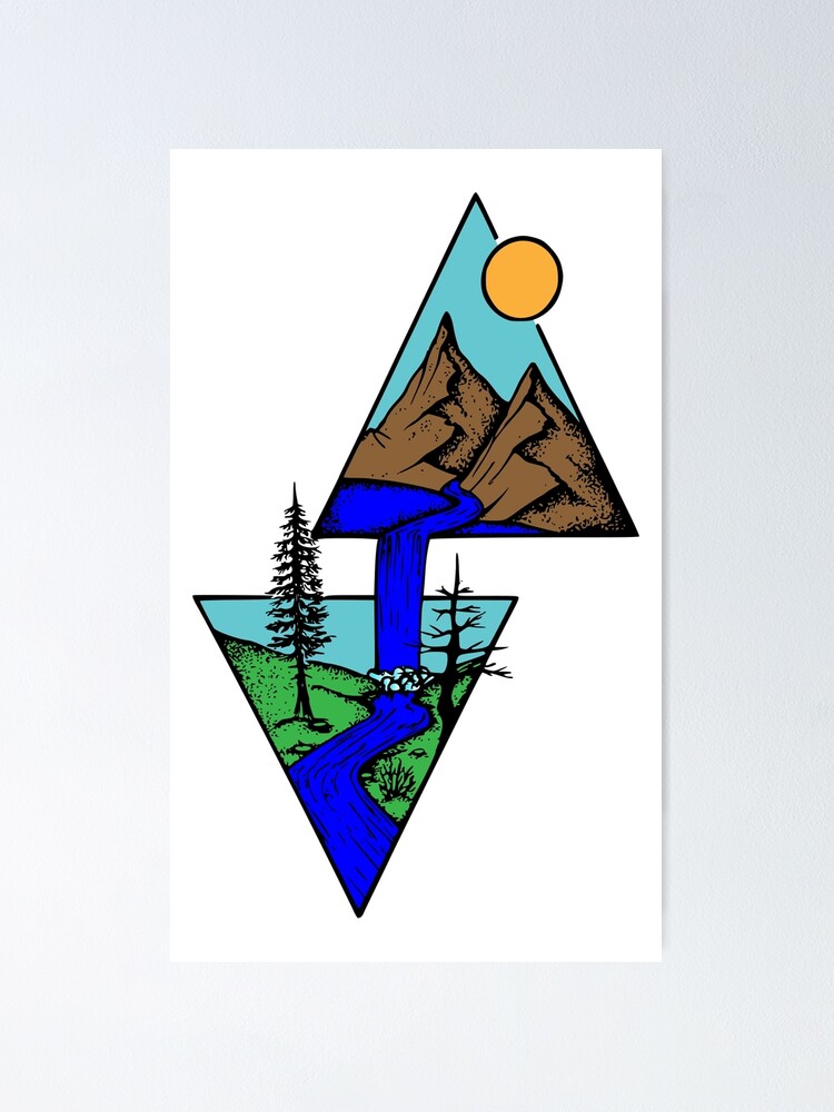Thumbnail 1 of 3, Poster, Falls designed and sold by Zeropunch.