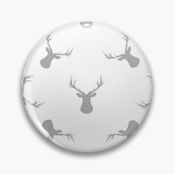 Item preview, Deer pattern - gray. designed and sold by K.S ART.