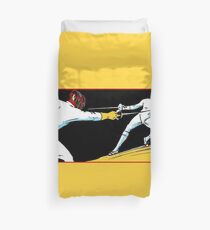 Fechten Retro Vintage-Stil zeichnen Bettbezug