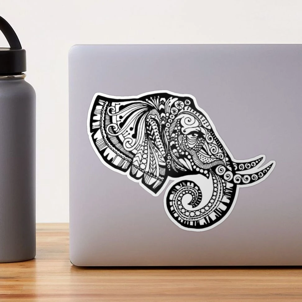 Beautiful Handdrawn Tribal Style Elephant Tattoo Stock Vector (Royalty  Free) 458114896 | Shutterstock