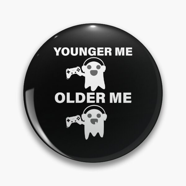 Item preview, HALLOWEEN GHOST YOUNGER ME VS OLDER ME GAMER designed and sold by TheFirstOne.