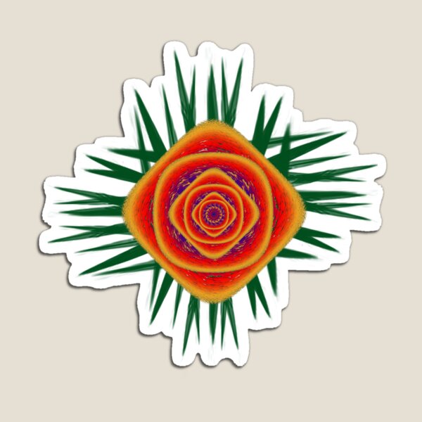Item preview, Fractal Flower in Red and Green designed and sold by John Haldane.