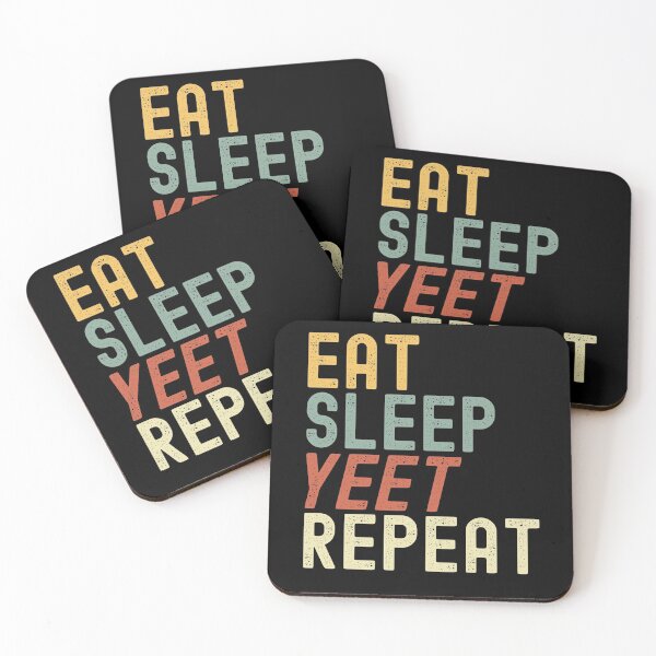 Item preview, Eat Sleep Yeet Repeat Retro designed and sold by azmndesigns.